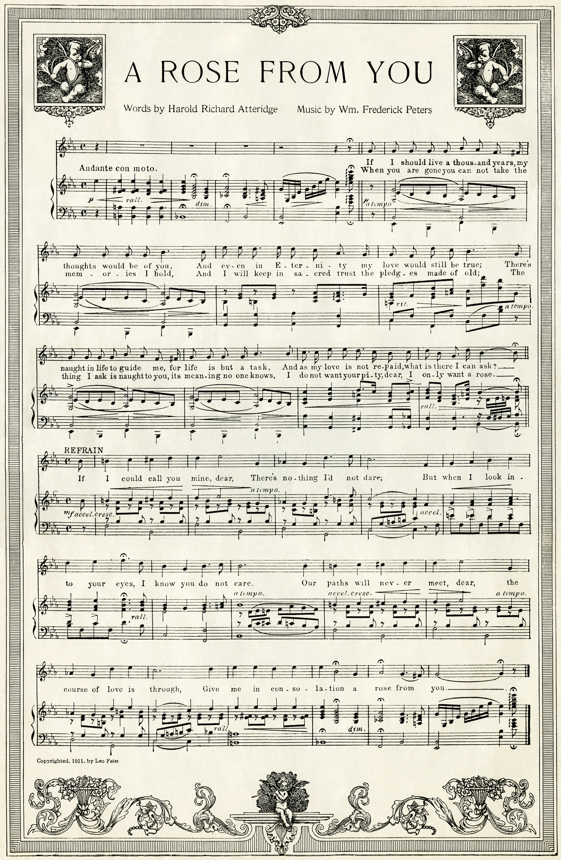 Vintage Sheet Music Printable